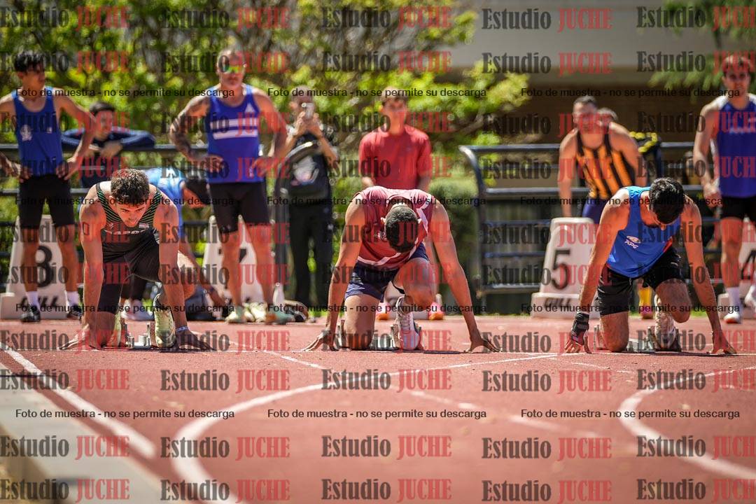 Fotos de los 100 m llanos de varones