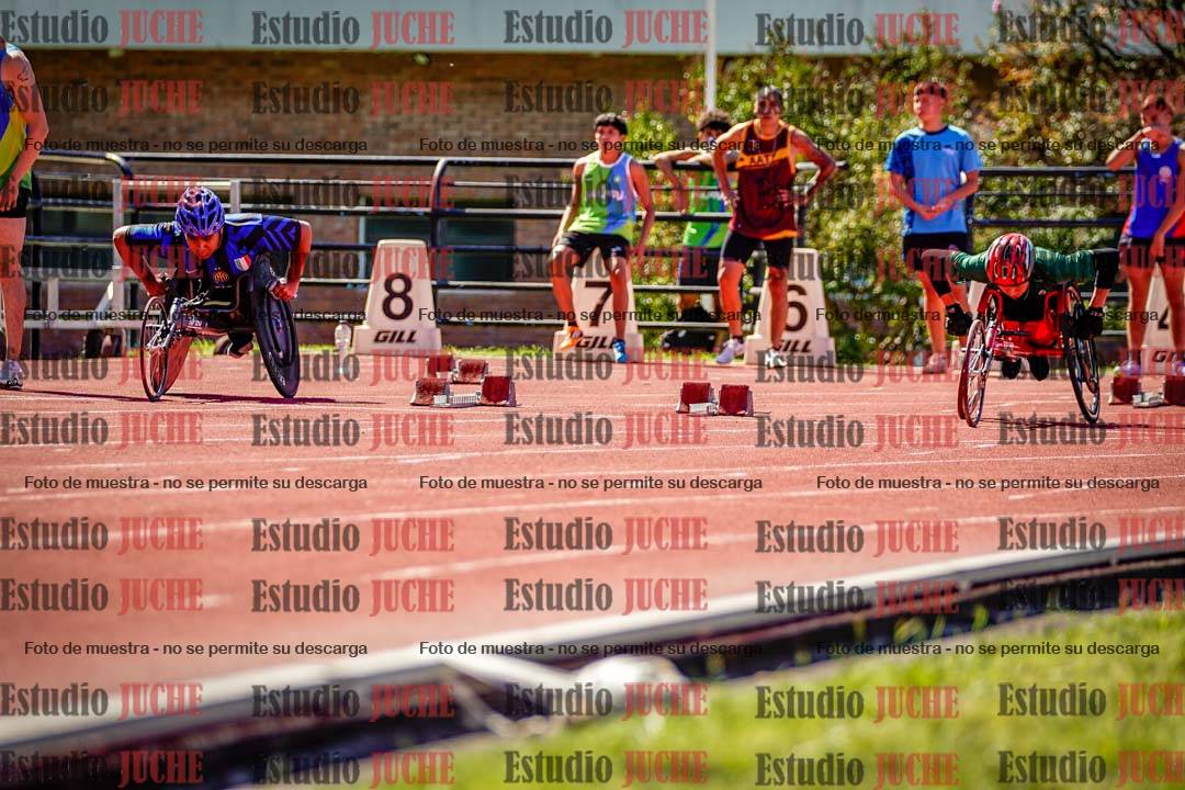 Fotos de los 100 m de varones
