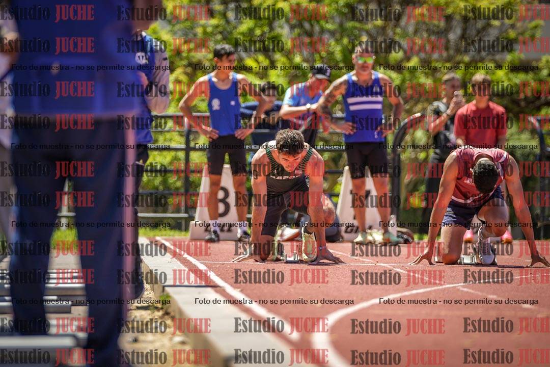 Fotos de los 100 m llanos de varones