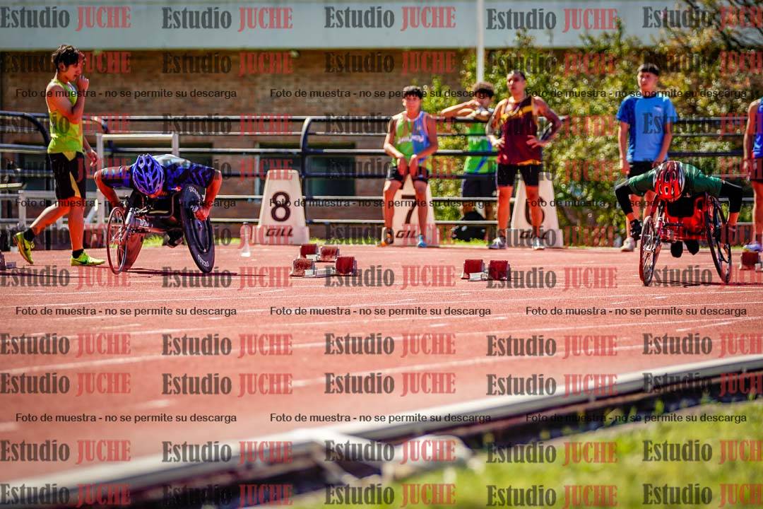 Fotos de los 100 m de varones