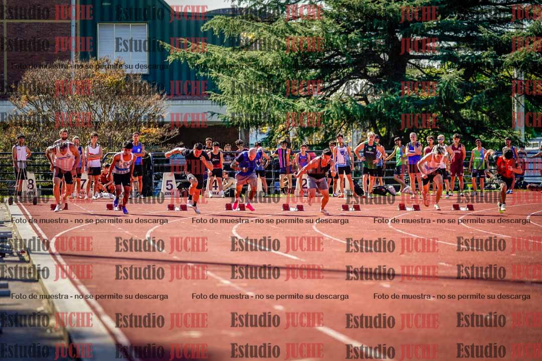 Fotos de los 100 m llanos de varones