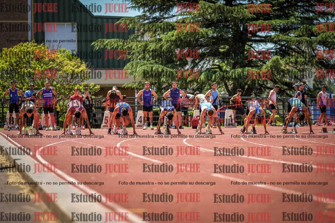 Fotos de los 100 m llanos de varones