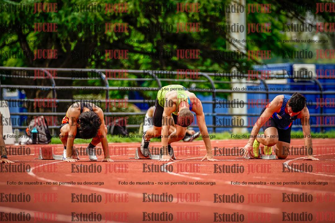 Fotos de los 100 m llanos de varones - FINAL