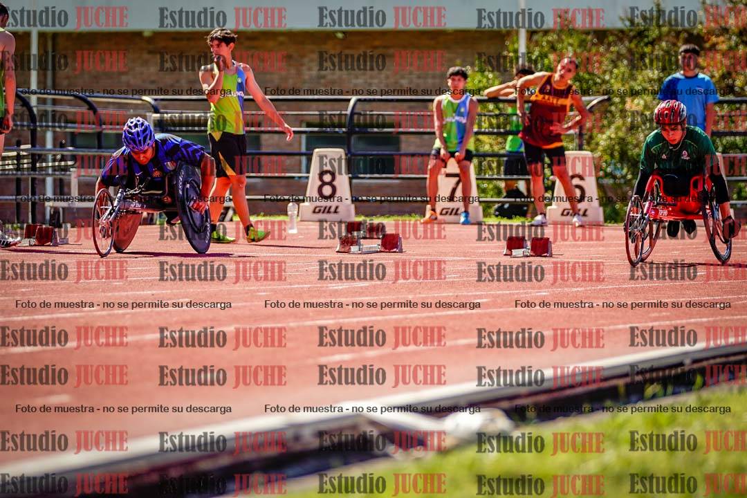Fotos de los 100 m de varones