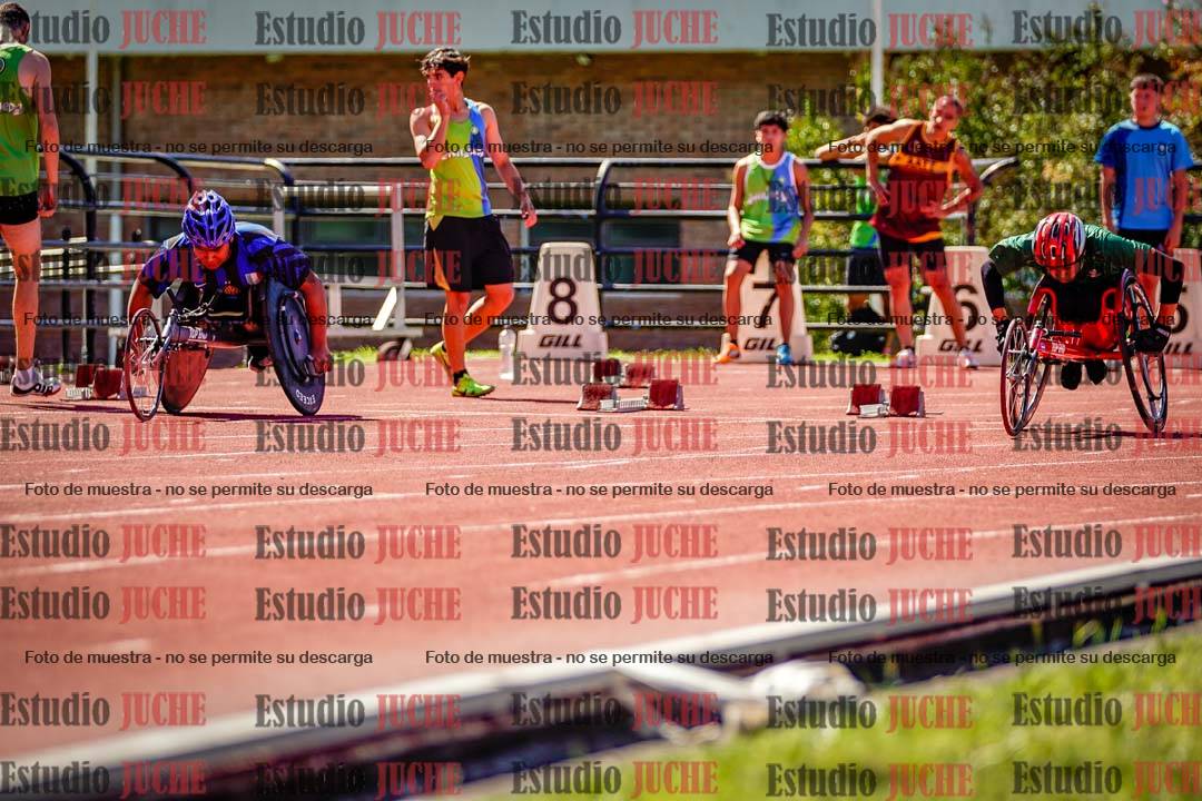 Fotos de los 100 m de varones