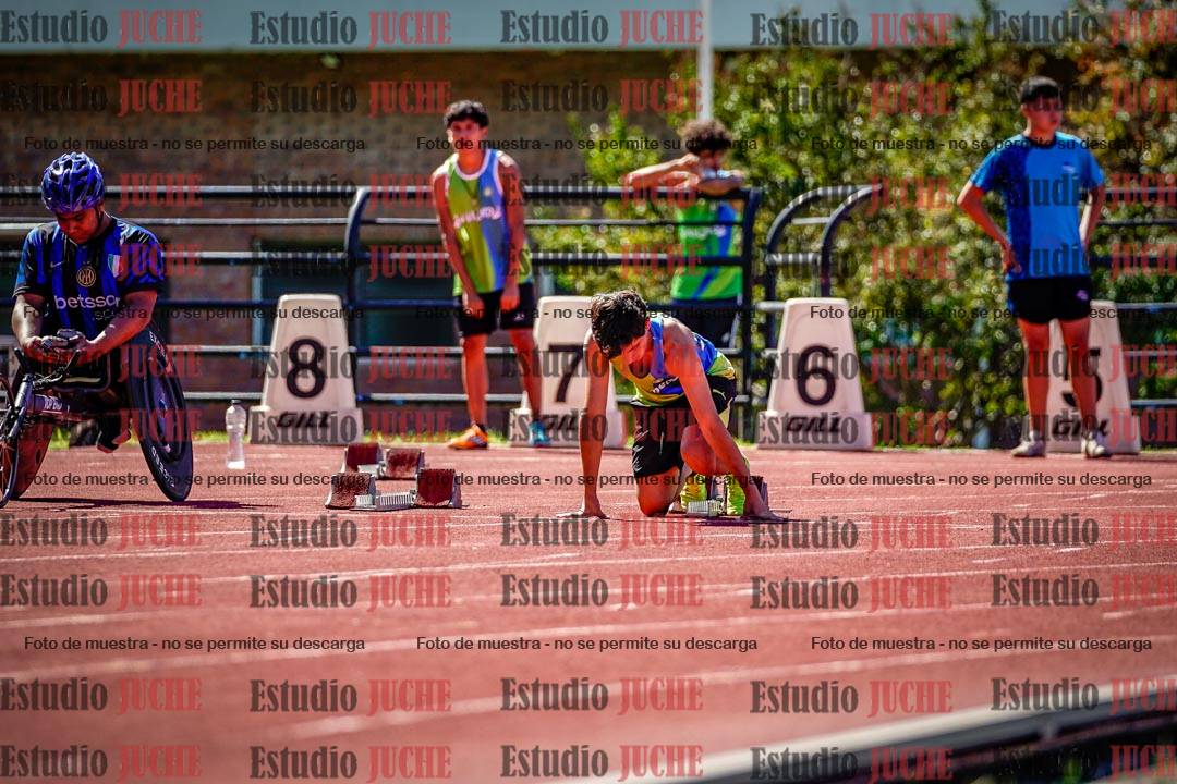 Fotos de los 100 m de varones