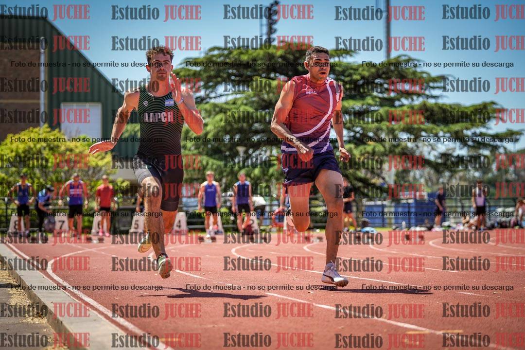 Fotos de los 100 m llanos de varones