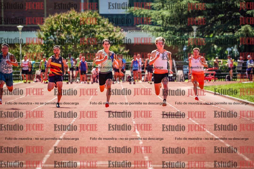 Fotos de los 100 m llanos de varones