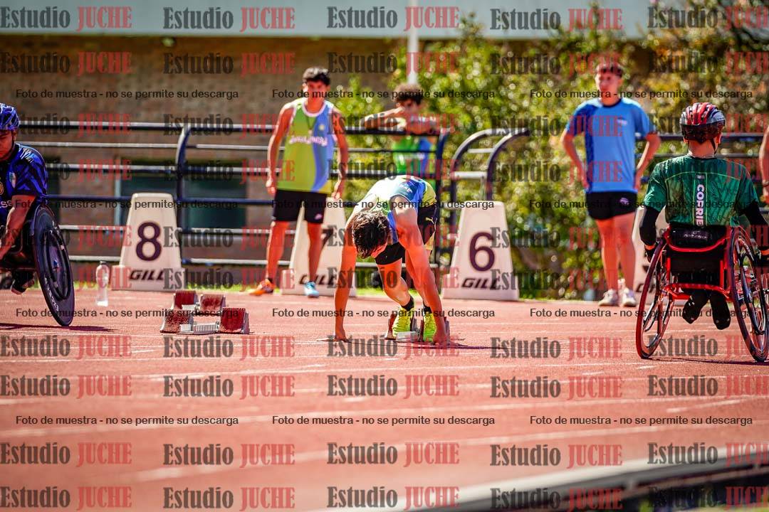 Fotos de los 100 m de varones
