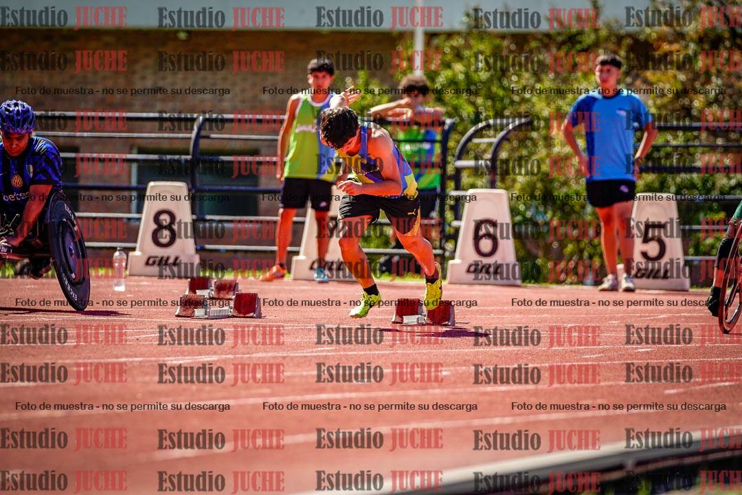 Fotos de los 100 m de varones