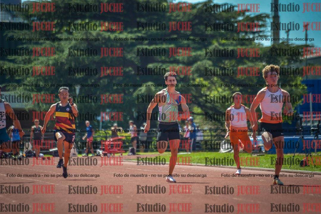 Fotos de los 100 m llanos de varones