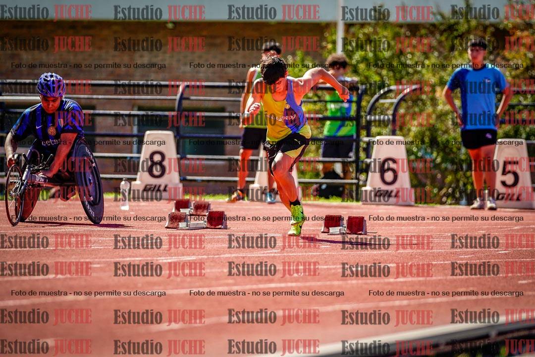 Fotos de los 100 m de varones
