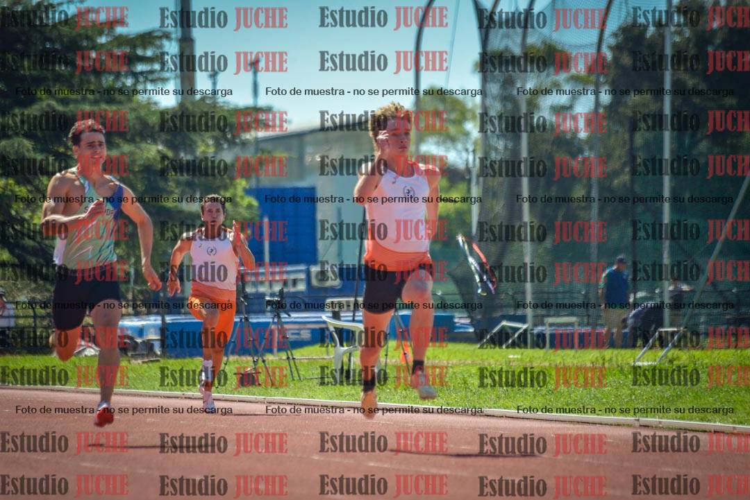 Fotos de los 100 m llanos de varones