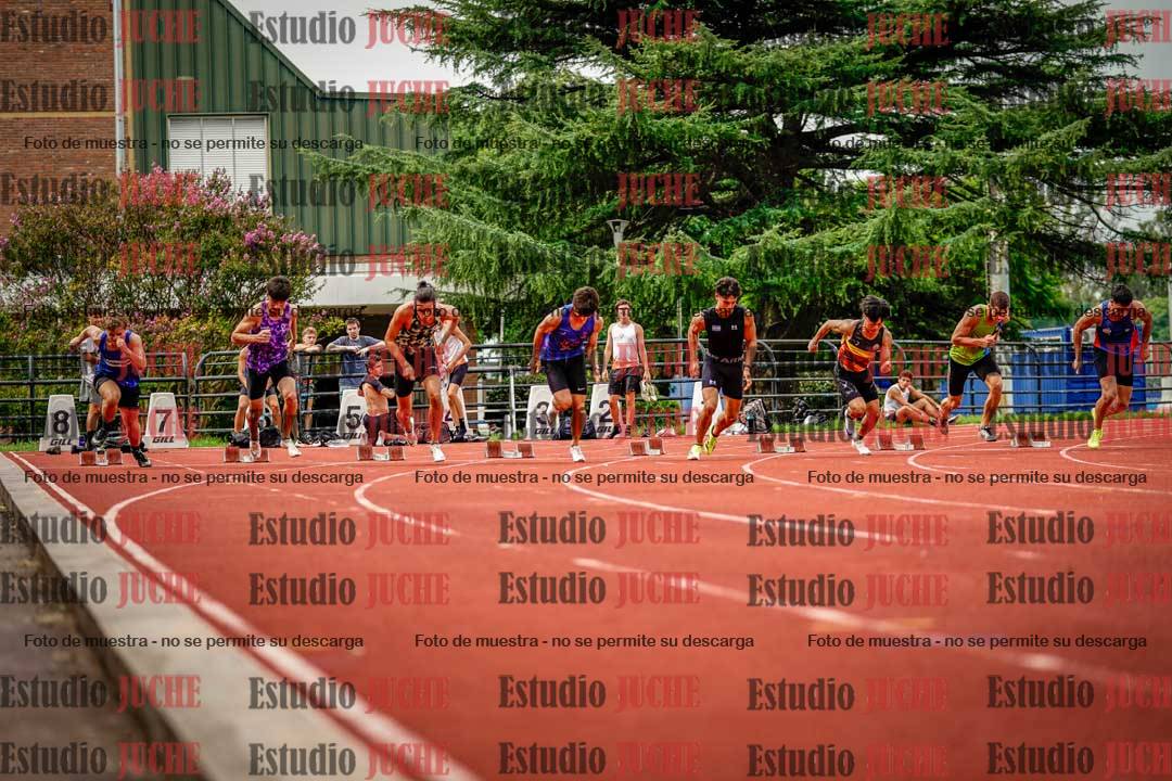 Fotos de los 100 m llanos de varones - FINAL