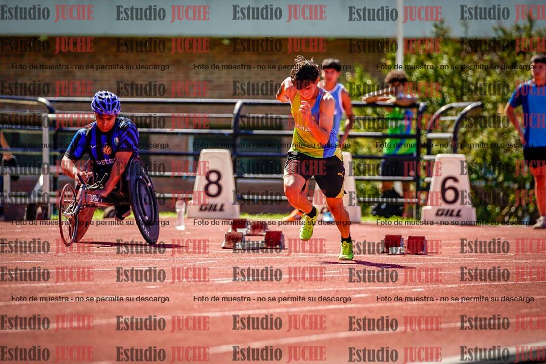 Fotos de los 100 m de varones