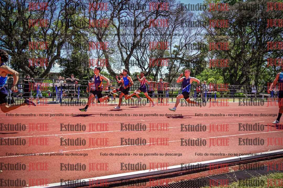 Fotos de los 100 m llanos de varones