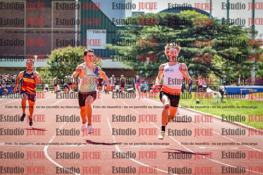Fotos de los 100 m llanos de varones