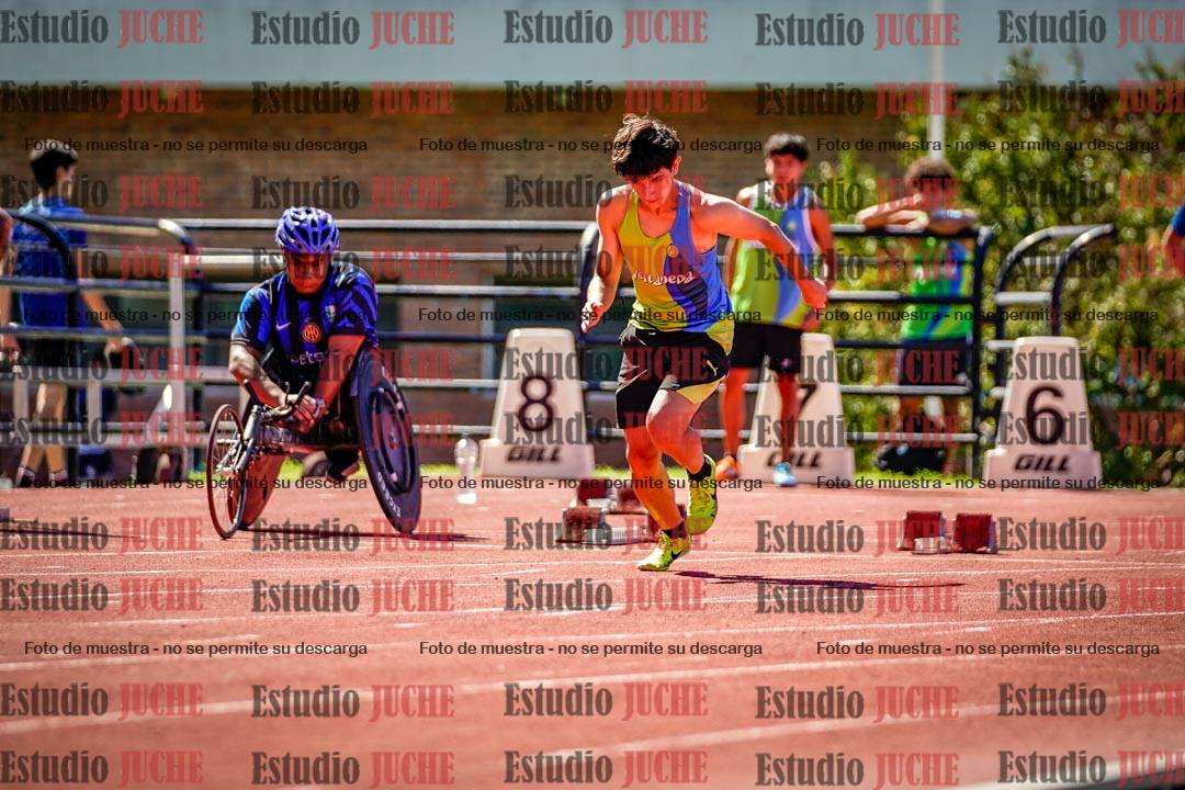 Fotos de los 100 m de varones