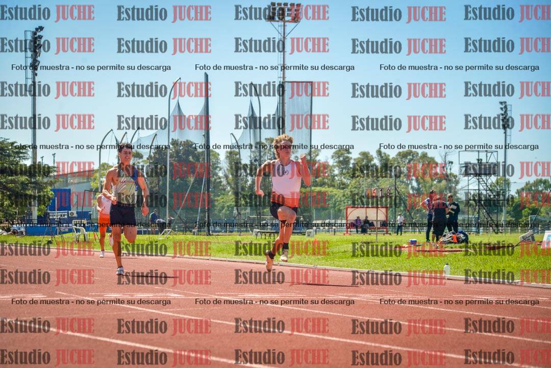 Fotos de los 100 m llanos de varones