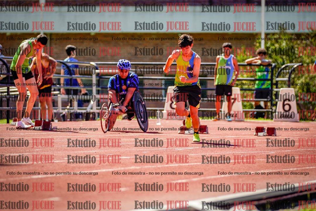Fotos de los 100 m de varones