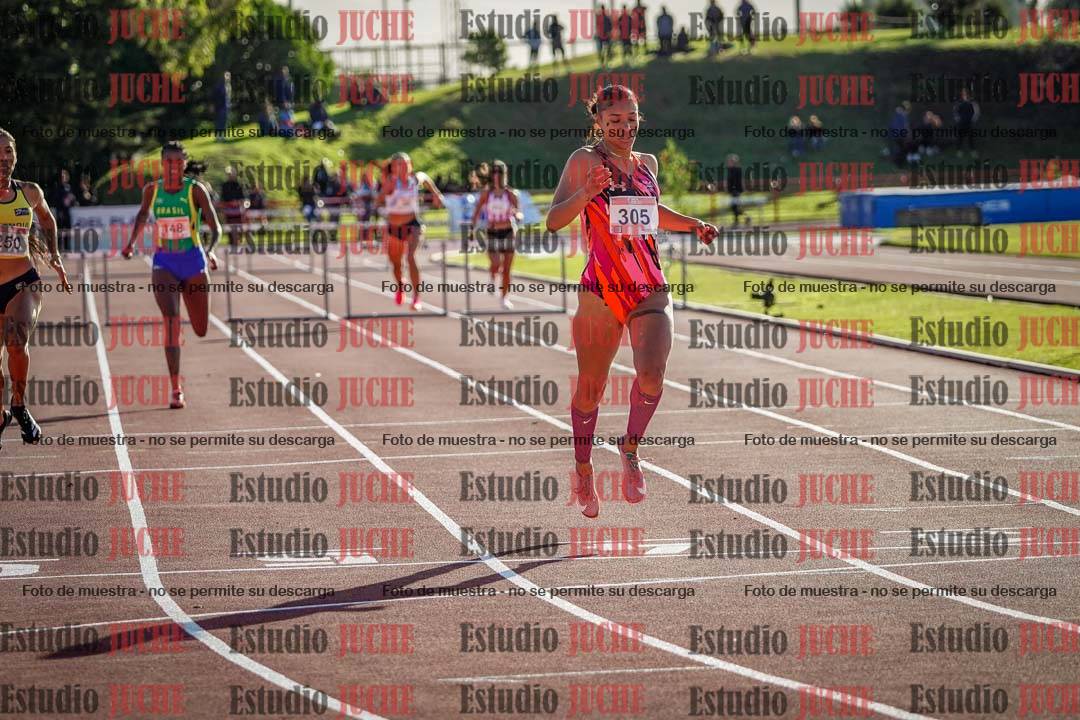 Fotos de los 400 m con vallas de mujeres - FINAL