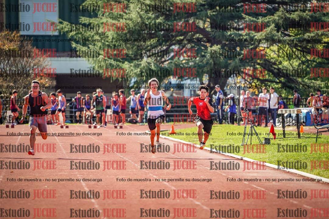Fotos de los 100 m llanos de varones