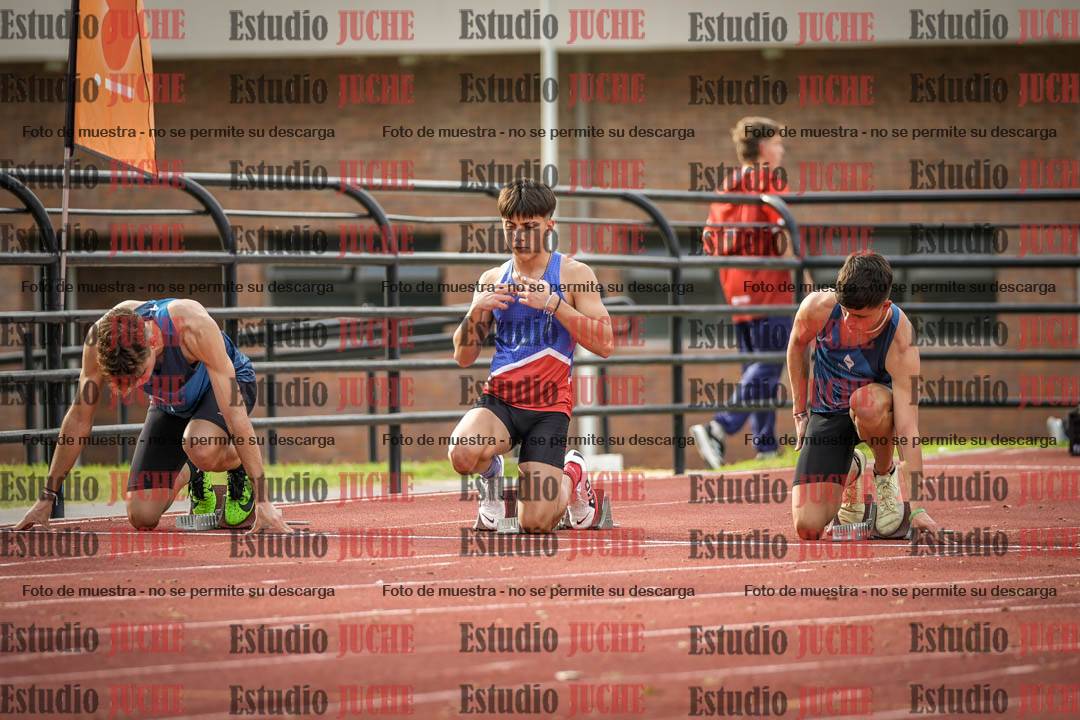 Fotos de los 100 m llanos de varones - FINAL