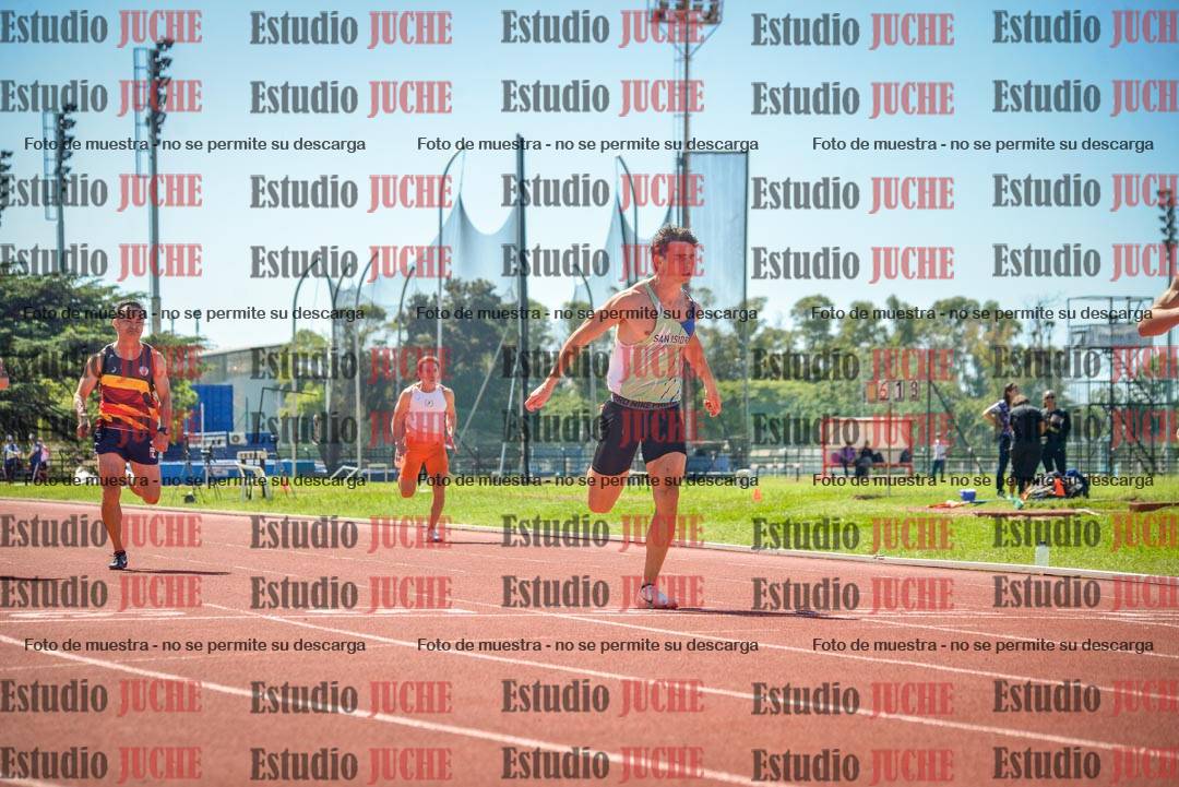 Fotos de los 100 m llanos de varones