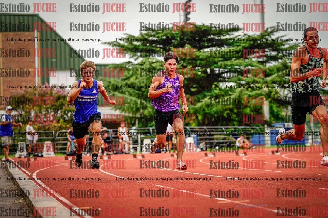Fotos de los 100 m llanos de varones - FINAL