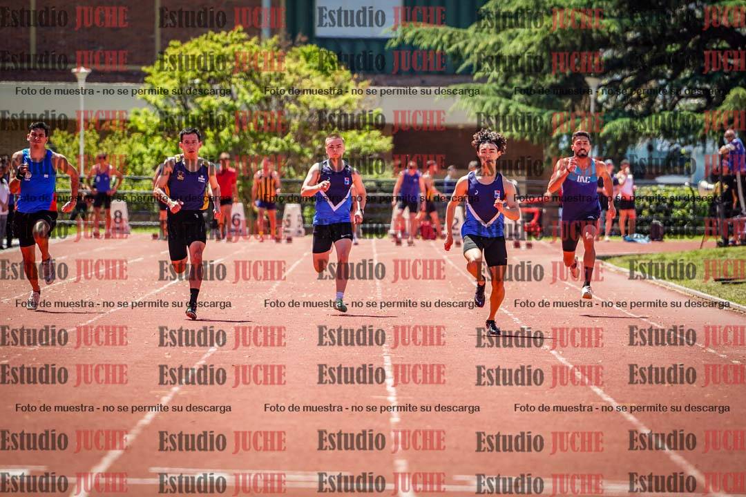 Fotos de los 100 m llanos de varones