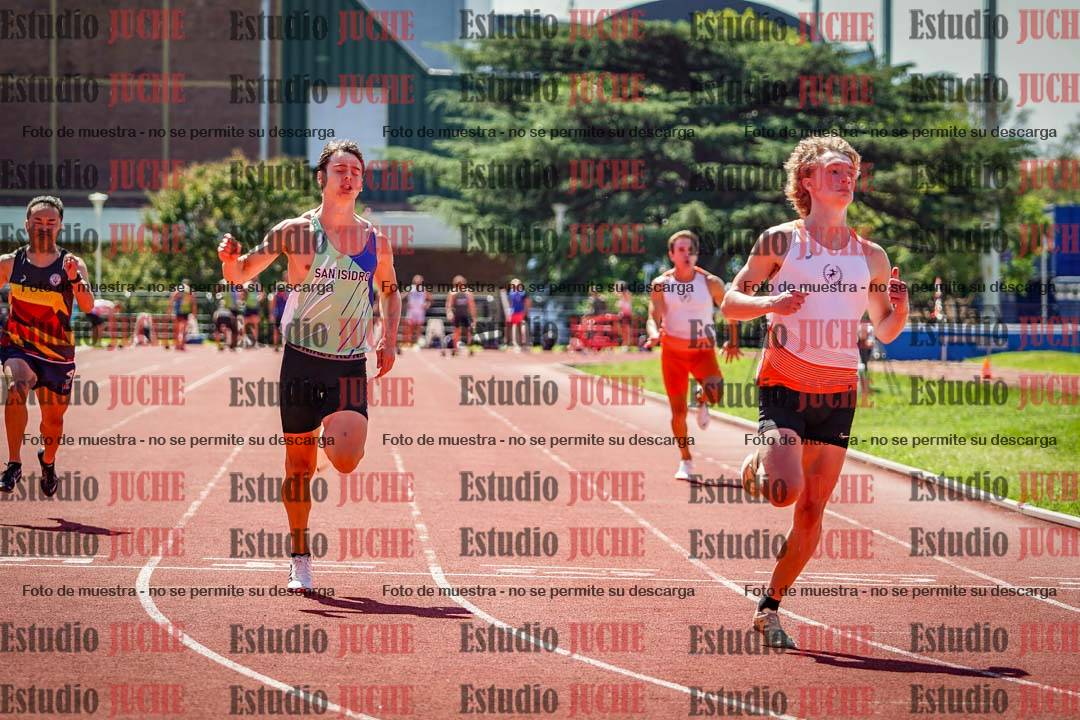 Fotos de los 100 m llanos de varones