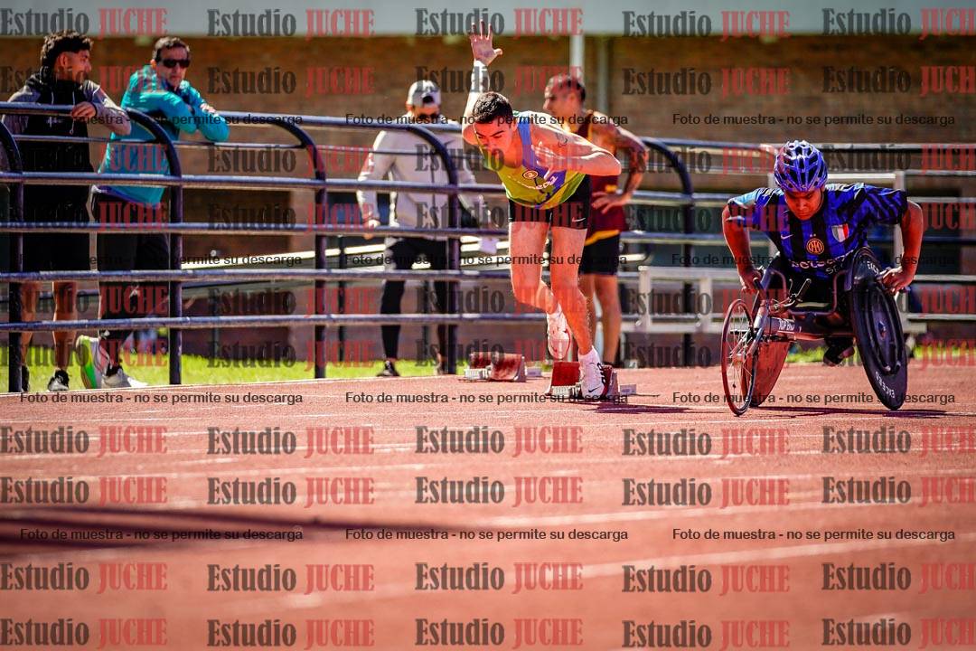 Fotos de los 100 m de varones
