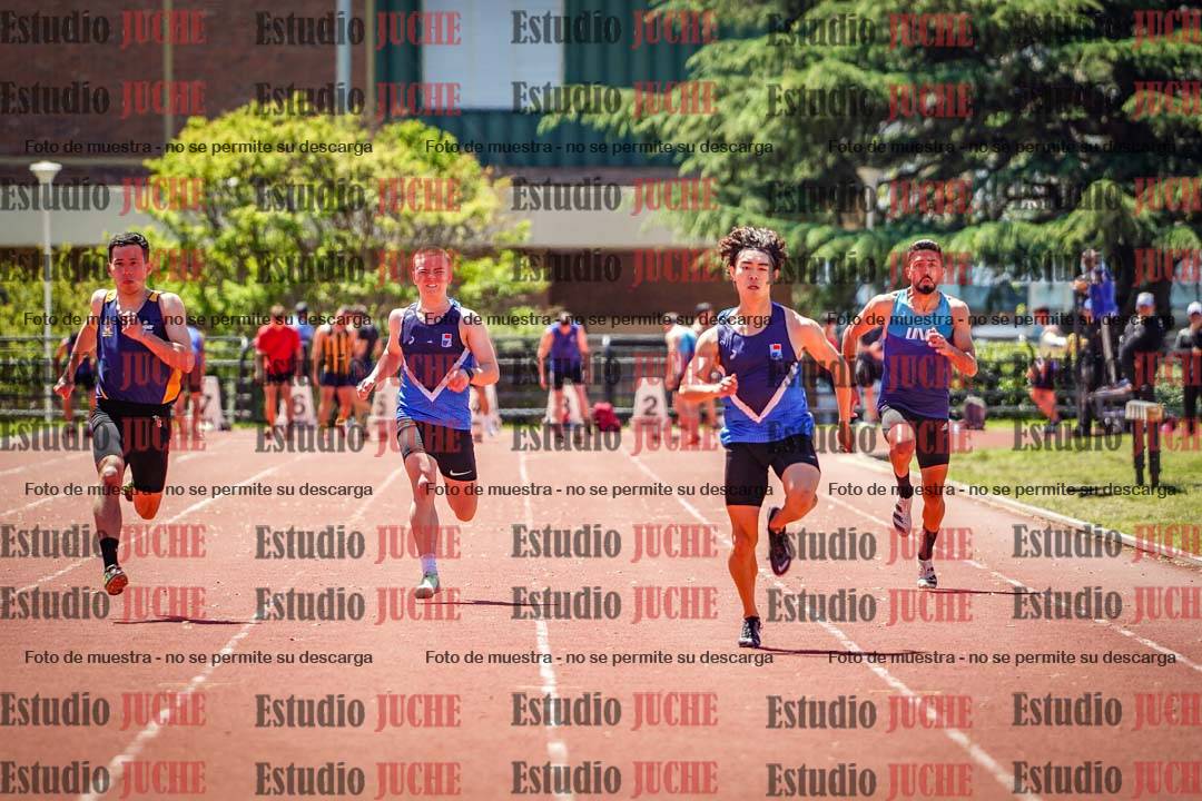 Fotos de los 100 m llanos de varones