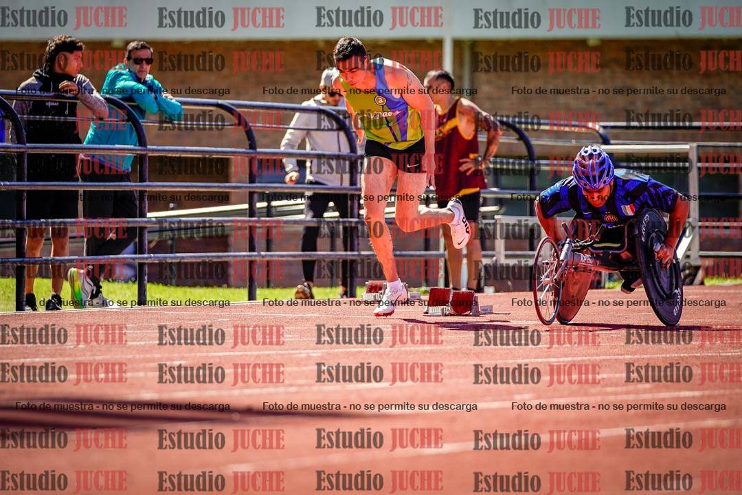 Fotos de los 100 m de varones