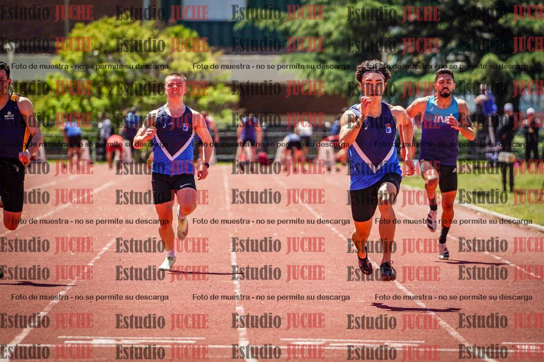 Fotos de los 100 m llanos de varones