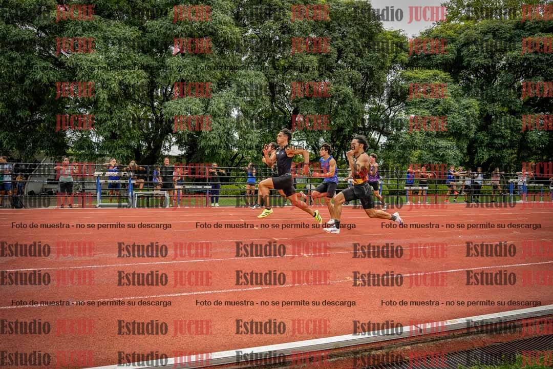 Fotos de los 100 m llanos de varones - FINAL