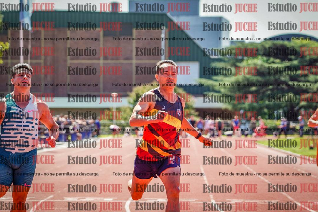 Fotos de los 100 m llanos de varones