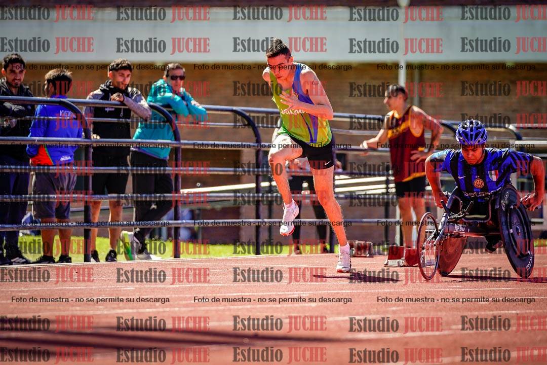 Fotos de los 100 m de varones