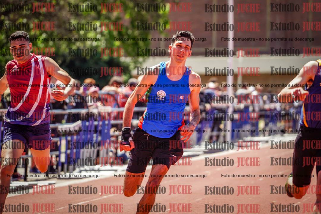 Fotos de los 100 m llanos de varones