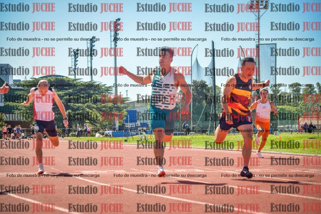 Fotos de los 100 m llanos de varones