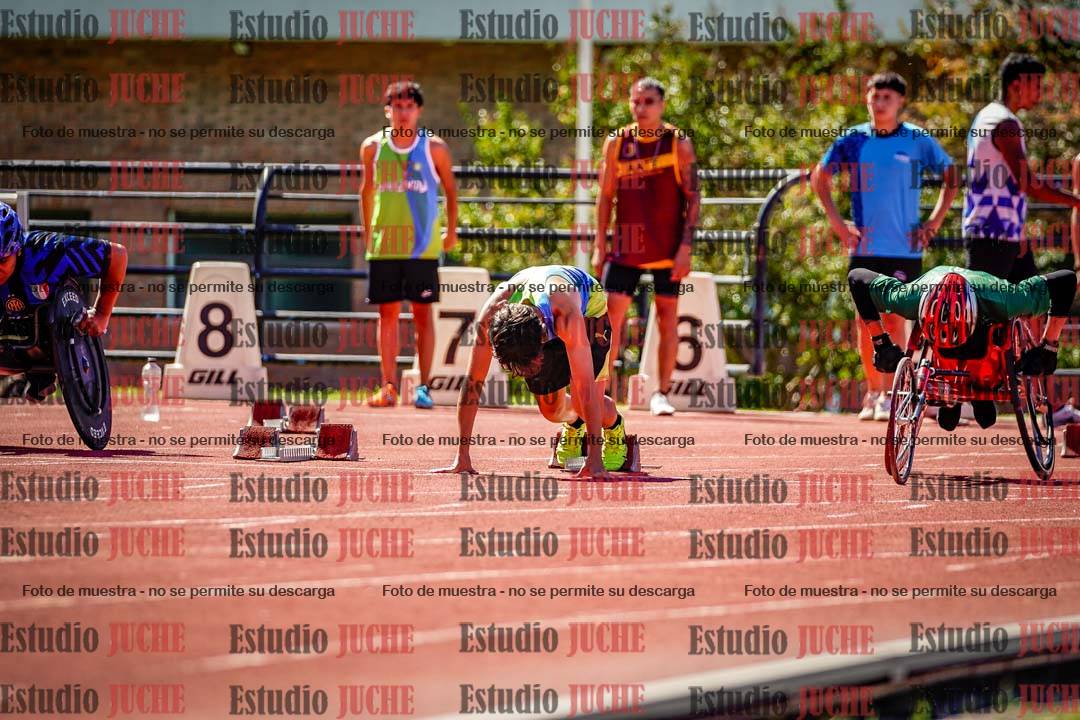 Fotos de los 100 m de varones