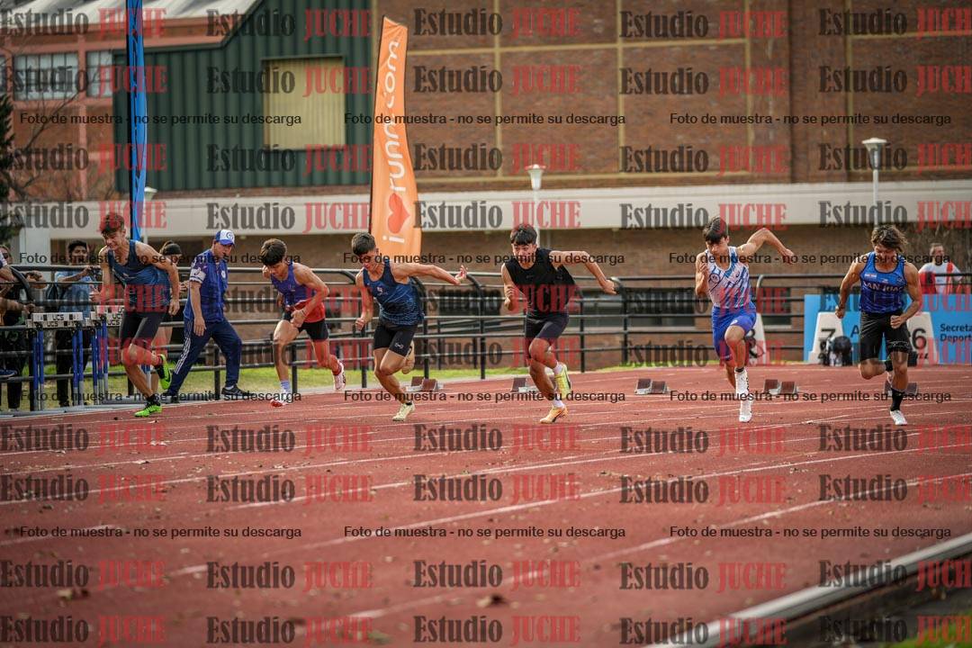 Fotos de los 100 m llanos de varones - FINAL