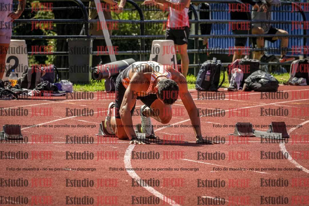 Fotos de los 100 m llanos de varones