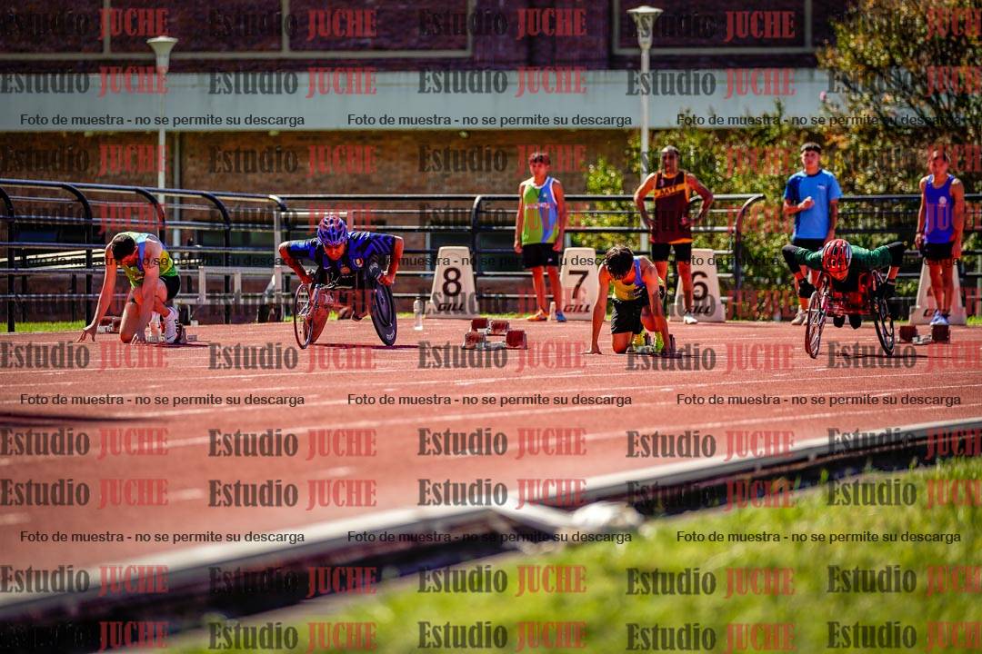 Fotos de los 100 m de varones