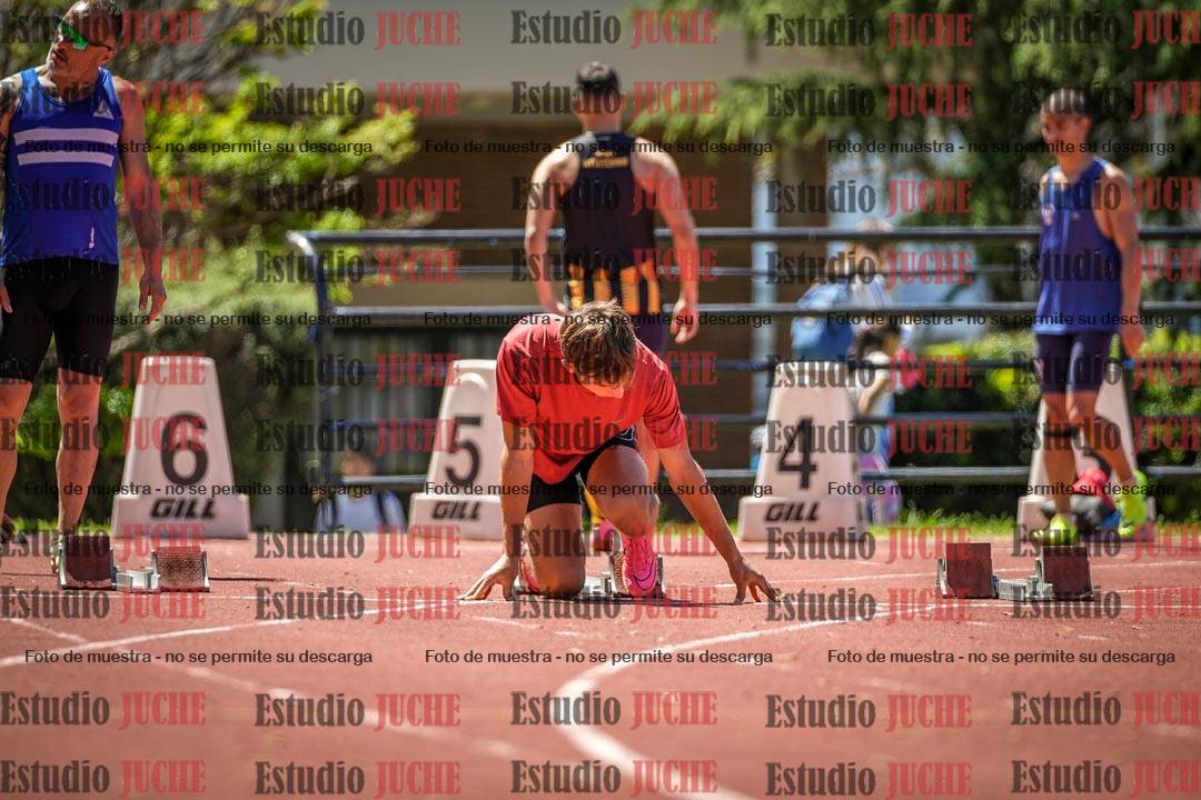 Fotos de los 100 m llanos de varones