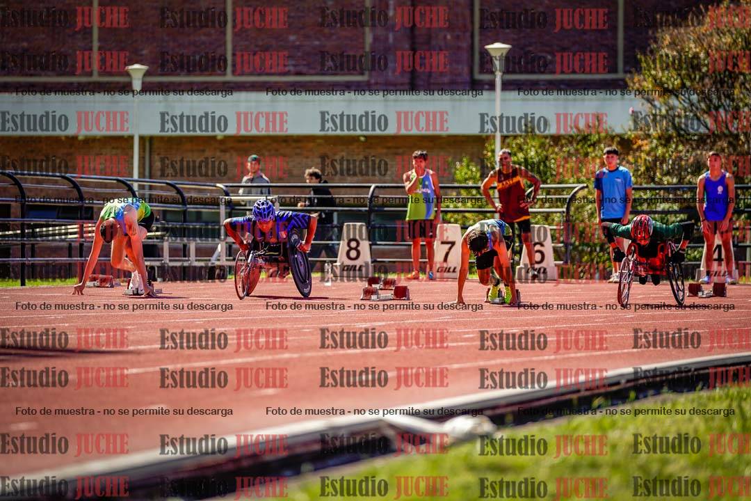 Fotos de los 100 m de varones