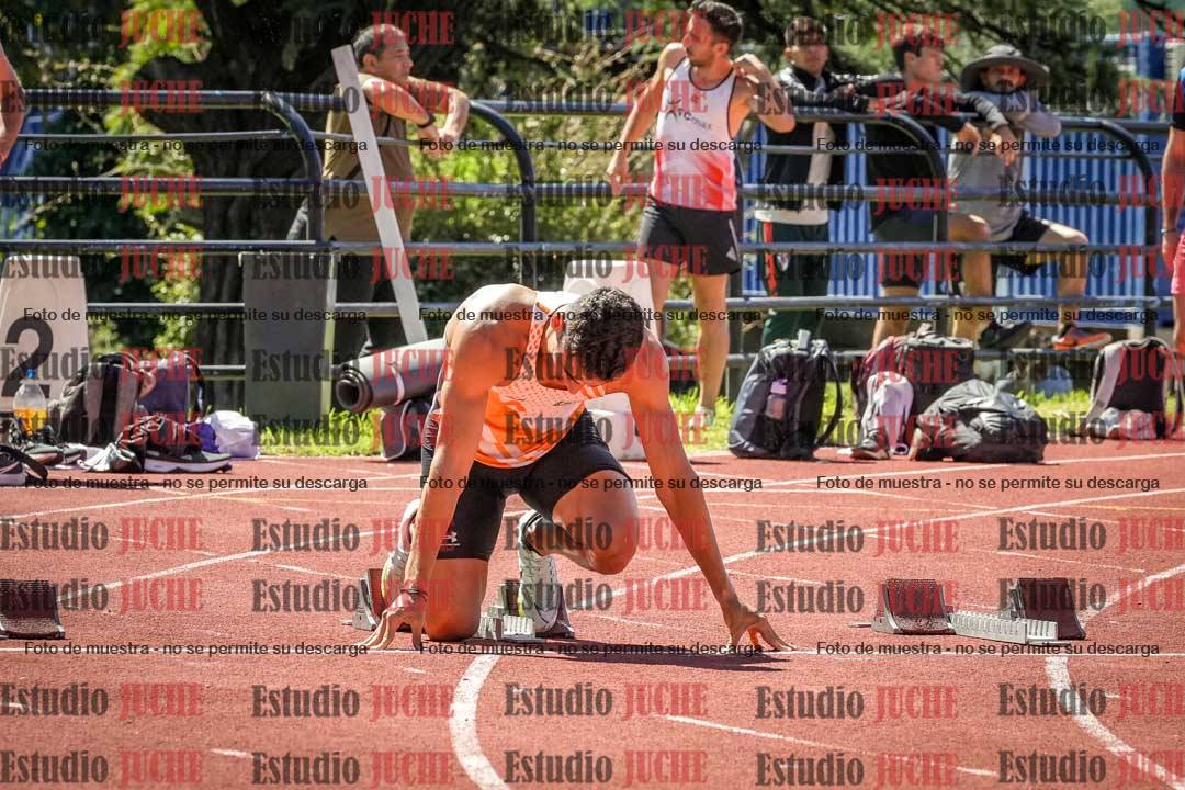 Fotos de los 100 m llanos de varones