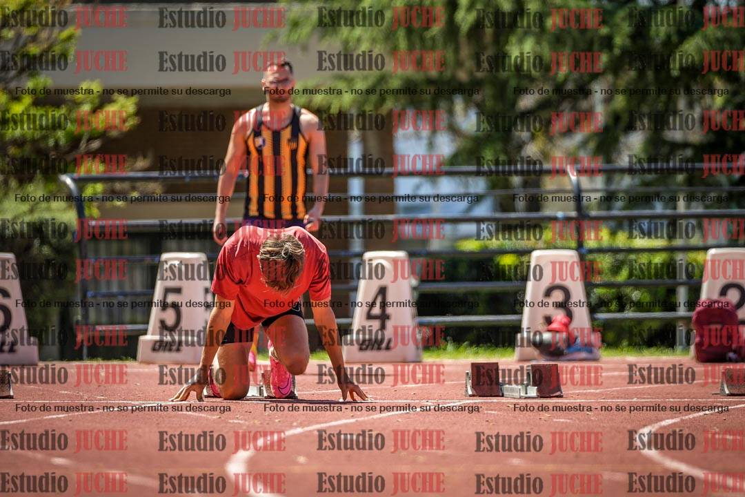 Fotos de los 100 m llanos de varones