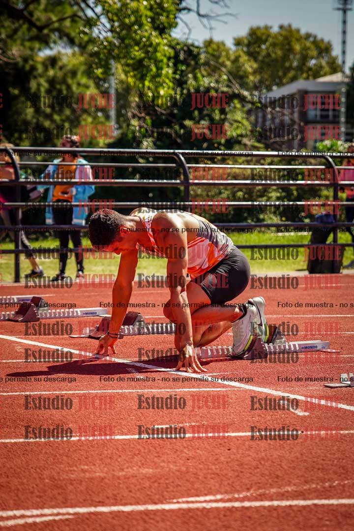 Fotos de los 100 m llanos de varones