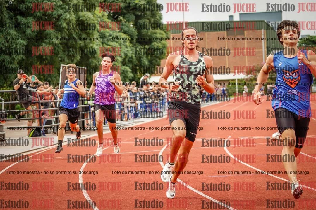 Fotos de los 100 m llanos de varones - FINAL